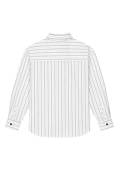 Camicia a righe con logo Dolce&Gabbana Kids DOLCE&GABBANA KIDS | CAMICIE | L44S18FR5Z7S8051
